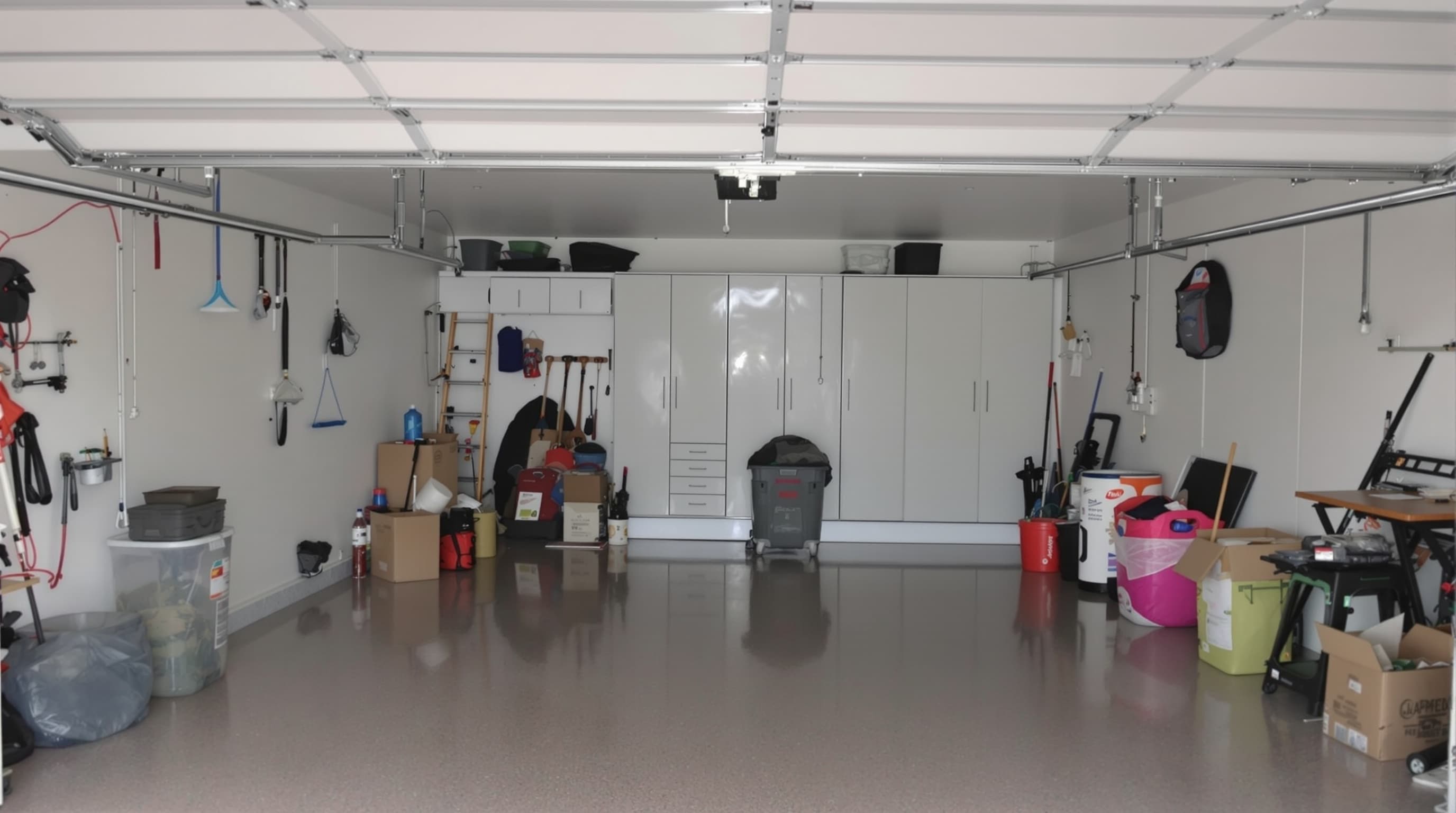Clean garage after removal